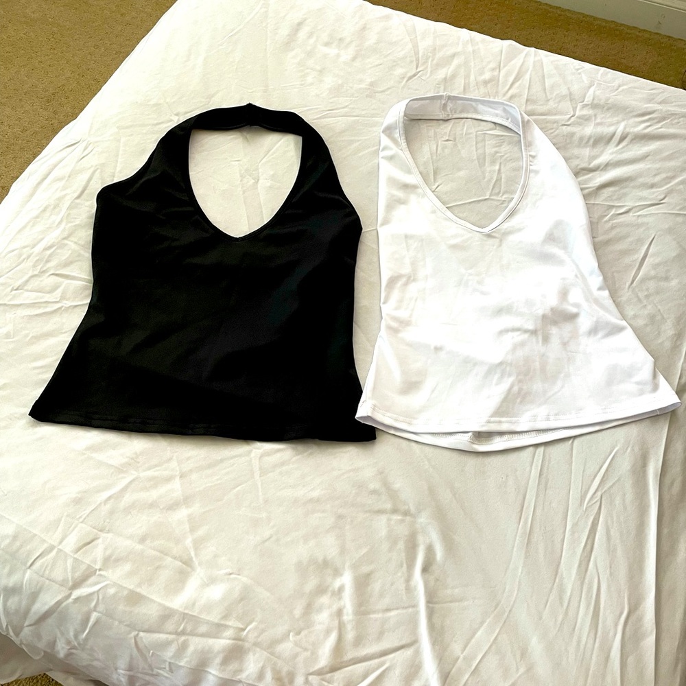 2 halter tops